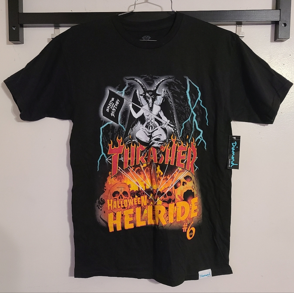 Diamond Supply Co X Thrasher Halloween Hellride #6 Sz. Medium